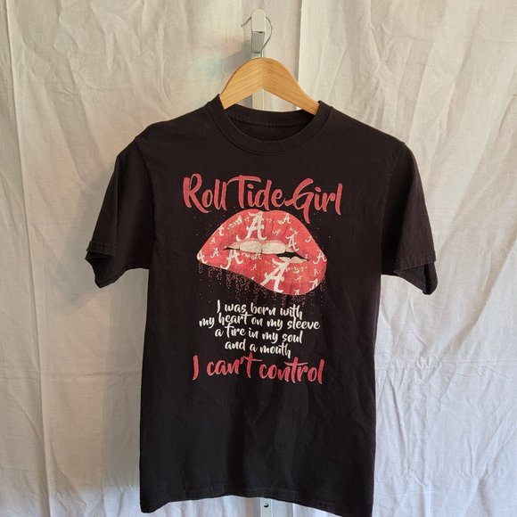 Alabama Roll Tide Girl Graphic Tee Women's Size Small - Picture 1 of 5
